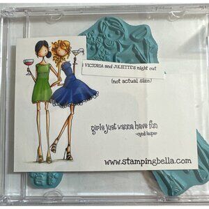 Stamping Bella Rubber Victoria & Juliettes Night Out LL134 Cling Stamps